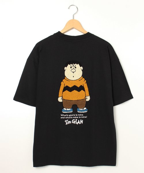 【Doraemon/ドラえもん】天竺サガラ刺繍 半袖クルーネックTシャツ ジャイアン/ドラえもん 人気・おすすめ｜多用途・生活用品におすすめ 口コミ人気 即納 日本国内発送・信頼対応