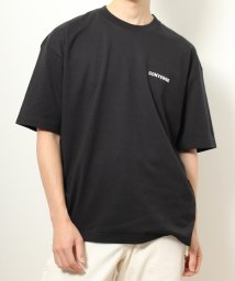 CONVERSE(CONVERSE)/【CONVERSE/コンバース】COOLMAX EcoMadeワンポイントロゴ刺繍Tシャツ/ブラック