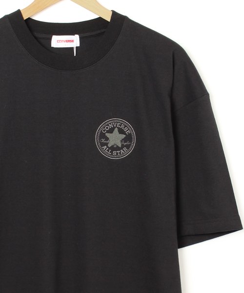 CONVERSE(コンバース)/【CONVERSE/コンバース】サガラパッチ半袖Tシャツ/ブラック