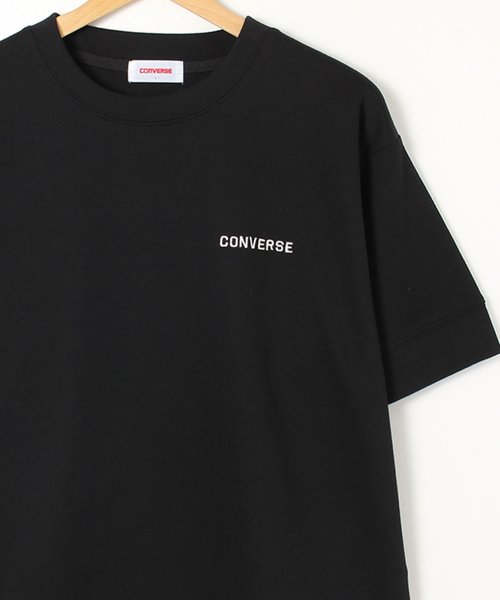 CONVERSE(コンバース)/【CONVERSE/コンバース】鹿の子WFクルーネックTシャツ/ブラック