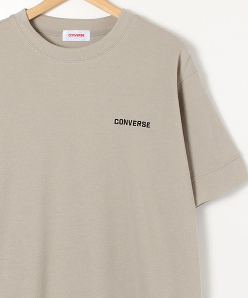 CONVERSE(コンバース)/【CONVERSE/コンバース】鹿の子WFクルーネックTシャツ/グレイッシュベージュ