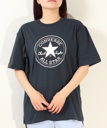 CONVERSE(コンバース)/【CONVERSE/コンバース】パッチプリント半袖Tシャツ/ネイビー
