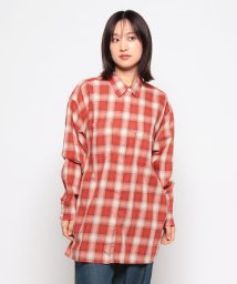 LEVI’S OUTLET/OLLIE UTILITY TUNIC EDEN PLAID FLAME SCARLET PLAID/506041462