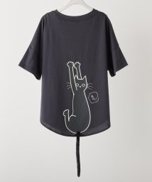 NICE CLAUP OUTLET/ネコしっぽTシャツ　ゆったり　猫　カットソー/506047806