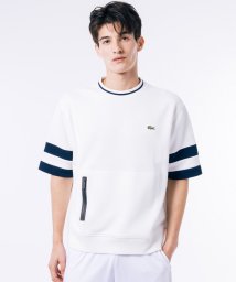 LACOSTE Mens/スリーブラインダブルフェイス鹿の子地半袖Tシャツ/506053722