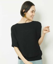 MICHEL KLEIN(ミッシェルクラン)/[新色]ホールガーメント(R)ボートネックニット（WEB限定カラーあり）/ブラック（94）