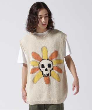 BEAVER/MacMahon Knitting Mills  別注Skull＆Flower Vest/506054115