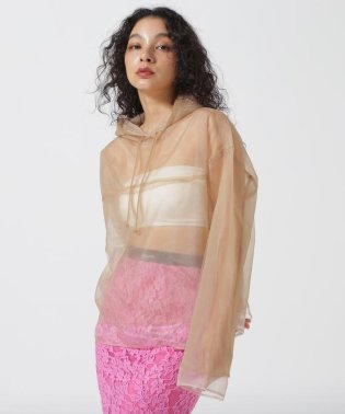 RoyalFlash/MAISON SPECIAL/メゾンスペシャル/See－through Tulle Hoodie/506054202