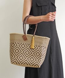 WOVEN/メキシコ製 メルカドバッグ かごバッグ レザーハンドル スモール/506054248