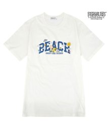  PEANUTS( ピーナッツ)/スヌーピー Tシャツ 半袖 プリント SNOOPY PEANUTS LL Lオレンジ/オフホワイト