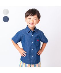 moujonjon/【子供服】 moujonjon (ムージョンジョン) デニム・シャンブレー半袖シャツ 90cm～140cm M32502/506054292