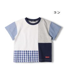 moujonjon/【子供服】 moujonjon (ムージョンジョン) 切替レトロ配色半袖Tシャツ80cm～140cm M32813/506054297