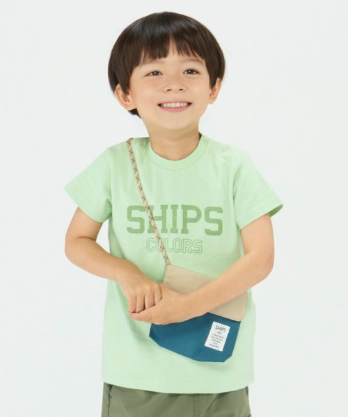 SHIPS Colors  KIDS(シップスカラーズ　キッズ)/SHIPS Colors:ボディバッグ TEE(80~130cm)◇/ライトグリーン