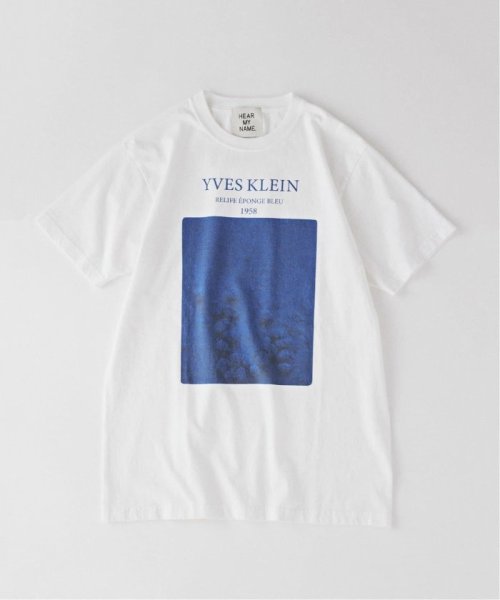 EDIFICE(エディフィス)/《再入荷》YVES KLEIN【イヴ クライン】別注 グラフィック プリント Tシャツ/ホワイト