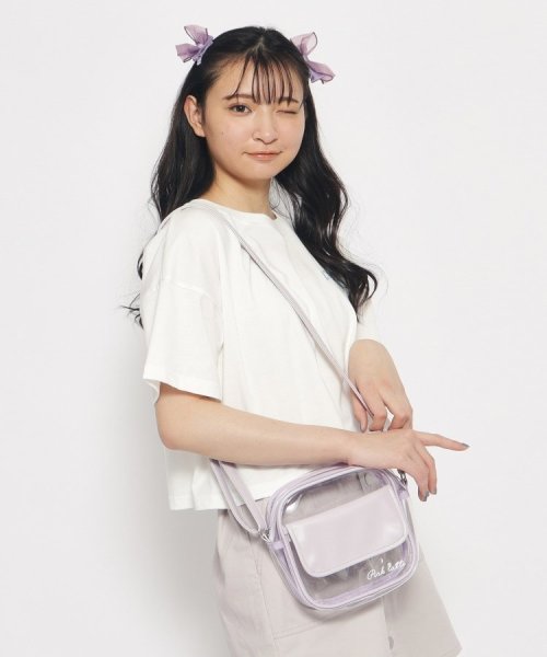  【推し活にも】チェーン付きビニールショルダー