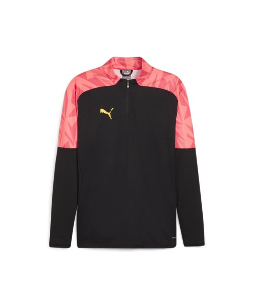 PUMA(PUMA)/メンズ サッカー INDIVIDUAL ファイナル 1/4ジップトップ/PUMABLACK-SUNSETGLOW