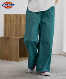 MAC HOUSE(women)(マックハウス（レディース）)/Dickies ディッキーズ コットンダンプワイドパンツ 4287－1412/アオミドリ