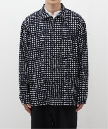 EDIFICE(エディフィス)/TATAMAS(タタマス) dot jacquard shirt/ネイビー