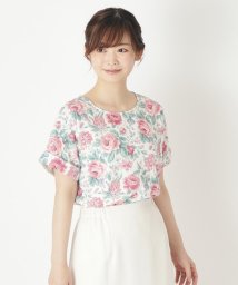  LAURA ASHLEY/【GIFTおすすめ】ワイルド ローズ柄Tシャツ/506055293