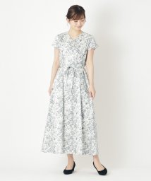  LAURA ASHLEY/【コットン100％/洗える】ヘレッド ブルームス柄ワンピース/506055297