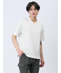 m.f.editorial/ふくれカルゼ Vネック半袖Ｔシャツ メンズ Tシャツ カットソー カジュアル インナー トップス ギフト プレゼント/506055310