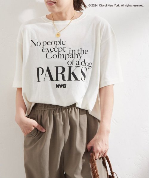 journal standard  L'essage (ジャーナルスタンダード　レサージュ)/《追加予約2》《別注》【NYC × GOOD ROCK SPEED】PARKS TEE：Tシャツ/ホワイト