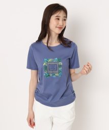 CORDIER/艶感コットンスムース プリントTシャツ/506055859
