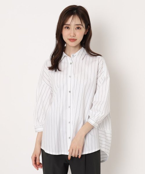 CORDIER(ＣＯＲＤＩＥＲ)/パフ袖切り替デザインシャツ/ホワイト（302）