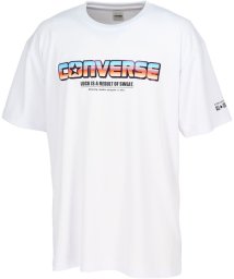 CONVERSE(コンバース)/CONVERSE コンバース バスケット プリントTシャツ 半袖 トップス バスケ ミニバス 吸/ホワイト