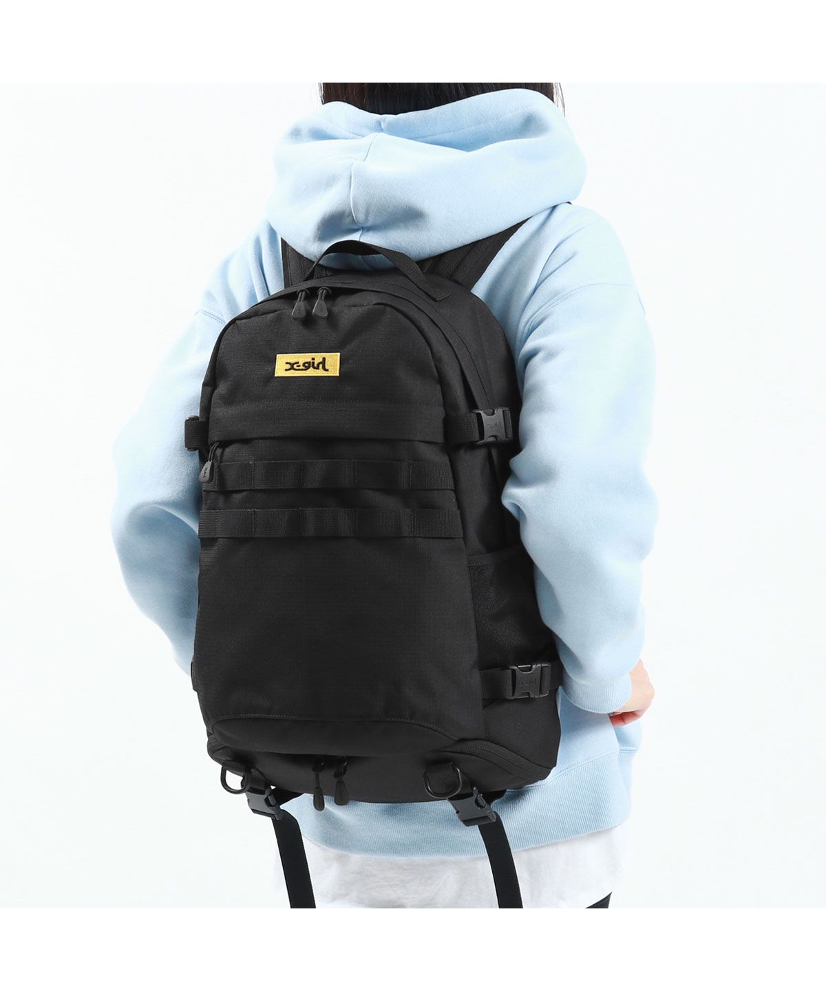 エックスガール リュック Ｘ－girl MILLS LOGO ADVENTURE BACKPACK 105224053010 105225053002