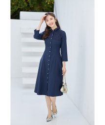 tocco closet/ヨークレース切り替えバックレースアップシャツワンピース/505836728