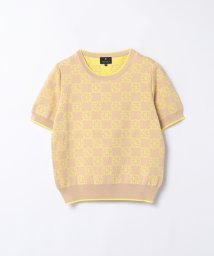 LANVIN COLLECTION(ランバンコレクション（レディス）)/ロゴジャカードニット/イエロー