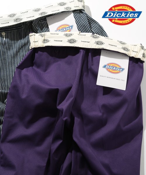 Dickies(Dickies)/【Dickies / ディッキーズ】ストレッチツイル イージーパンツ ボトムス ユニセックス ロゴ ポイント ワイドパンツ 3178－4230/パープル