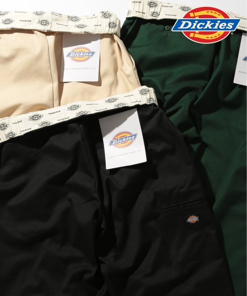 Dickies(Dickies)/【Dickies / ディッキーズ】ストレッチツイル ダブルニーイージーパンツ ユニセックス ロゴ ワークパンツ 3178－4231/ブラック 