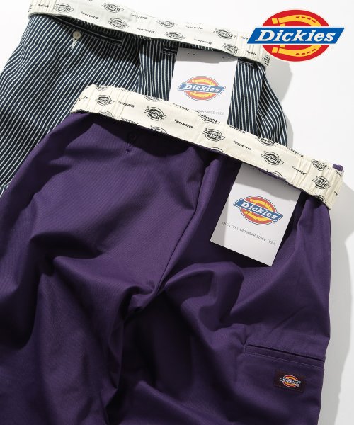 Dickies(Dickies)/【Dickies / ディッキーズ】ストレッチツイル ダブルニーイージーパンツ ユニセックス ロゴ ワークパンツ 3178－4231/パープル