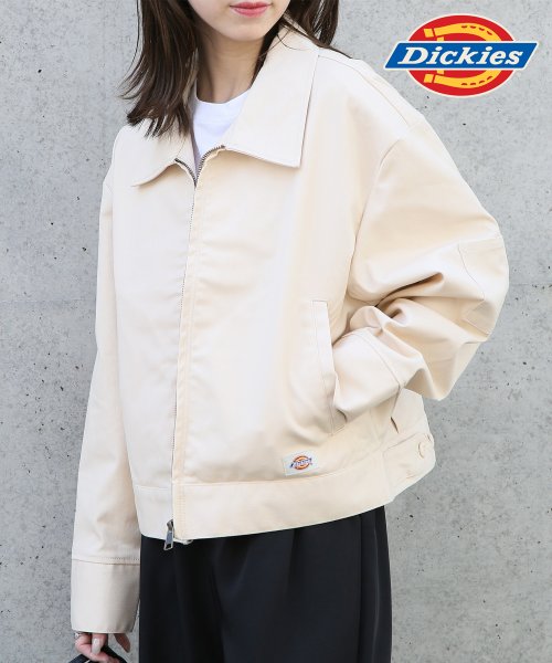 Dickies(Dickies)/【Dickies / ディッキーズ】アウター ジャケット ブルゾン フルジップ　ワイドシルエット ステンカラー 3187－6310/ベージュ