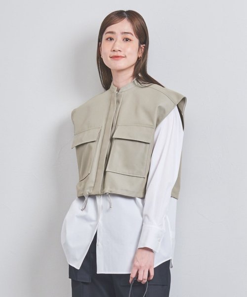 UNITED ARROWS(ユナイテッドアローズ)/シャンブレー ショート ベスト/BEIGE