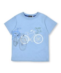 BeBe(ベベ)/サイクルプリント天竺半袖Tシャツ(80~160cm)/ブルー