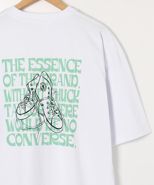CONVERSE(コンバース)/【CONVERSE/コンバース】グラフィックプリントTシャツ/ホワイト