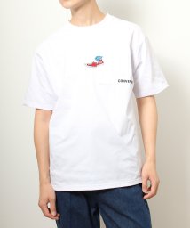CONVERSE(コンバース)/【CONVERSE/コンバース】刺繍デザインポケットTシャツ/ホワイト系1