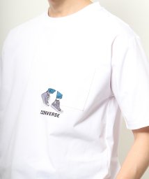 CONVERSE(コンバース)/【CONVERSE/コンバース】刺繍デザインポケットTシャツ/ホワイト系2