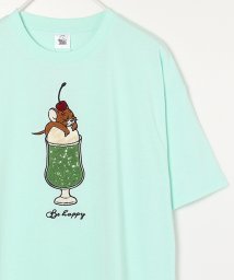 ALWAYS GOOD TIME NEW BASIC STORE(オールウェイグッドタイムニューベーシックストア)/【TOM & JERRY/トムとジェリー】さがら刺繍 半袖BIG Ｔシャツ/アクア