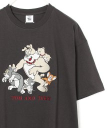 ALWAYS GOOD TIME NEW BASIC STORE(オールウェイグッドタイムニューベーシックストア)/【TOM & JERRY/トムとジェリー】総刺繍 半袖BIG  Tシャツ/スミクロ