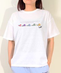 CONVERSE(コンバース)/【CONVERSE/コンバース】シューズ刺繍半袖Tシャツ/オフホワイト