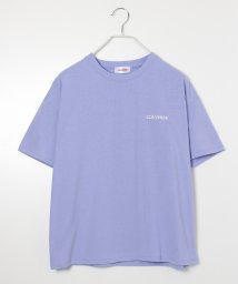 CONVERSE(コンバース)/【CONVERSE/コンバース】シューズフロッキープリントTシャツ/パープル