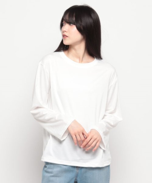 STYLEBLOCK(スタイルブロック（レディース）)/シンプルロングTシャツ/ホワイト系