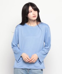 STYLEBLOCK(スタイルブロック（レディース）)/シンプルロングTシャツ/マルチボーダーブルー