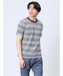 TAKA-Q/ポップコーンボーダー クルーネック半袖Tシャツ メンズ Tシャツ カットソー カジュアル インナー トップス ギフト プレゼント/506057183