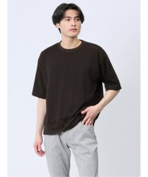 TAKA-Q/ジャガードケーブル クルーネック5分袖Ｔシャツ メンズ Tシャツ カットソー カジュアル インナー トップス ギフト プレゼント/506057188