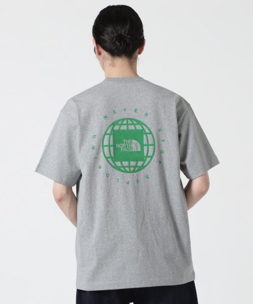 BEAVER(ビーバー)/THE NORTH FACE /ザ・ノースフェイス S/S GEO Square Logo Tee/グレー